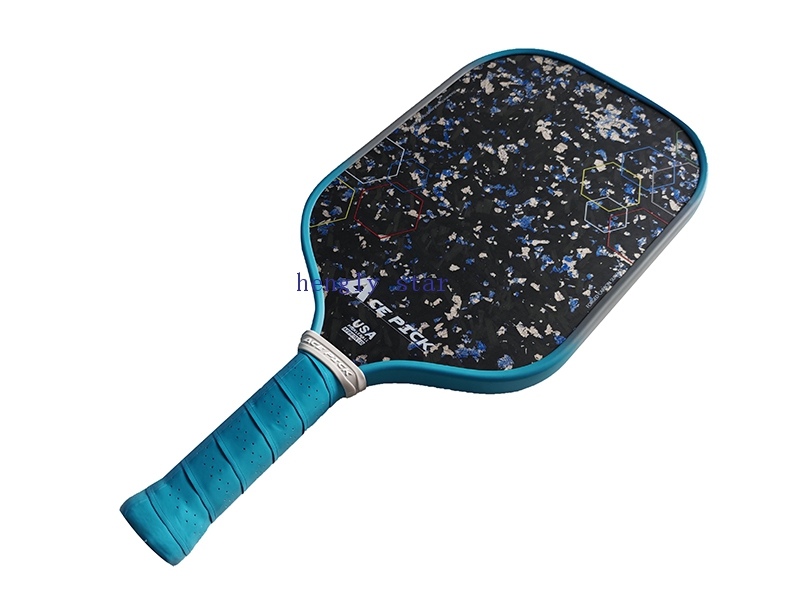 热压锻造纹碎花蓝磨砂匹克拍